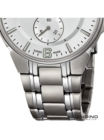 Candino Analog-Armbanduhr Candino Classic grau groß (ca. 41mm)