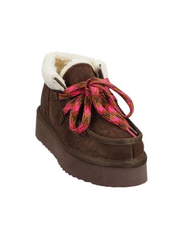 BIOSOFT Hausschuhe Winterboots Bootee in Chocolate