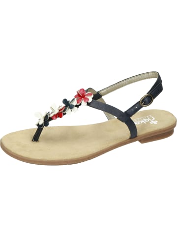 rieker Komfort-Sandalen in pazifik/navy/flamme/weiss