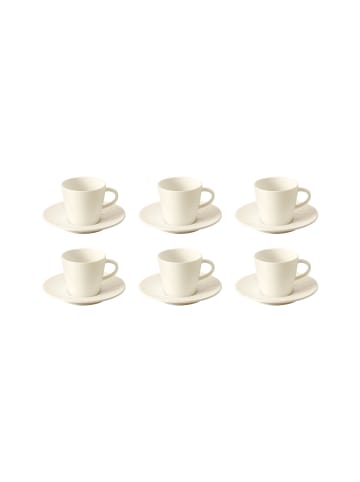 Villeroy & Boch 6er Set Espresso Set Manufacture Rock 60 ml in weiß