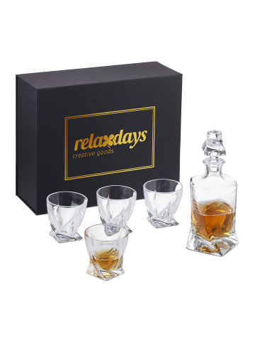 relaxdays 5tlg. Whisky Set in Transparent