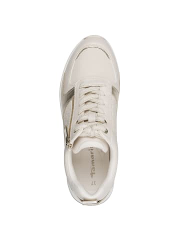Tamaris Sneaker in IVORY/GOLD
