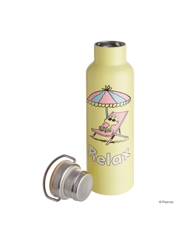 Butlers Isolierflasche 650ml PEANUTS in Pastellgelb