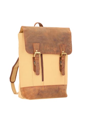 Dermata Rucksack 43 cm Laptopfach in sand