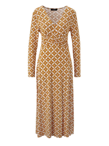 Aniston SELECTED Midikleid in cognac-offwihe