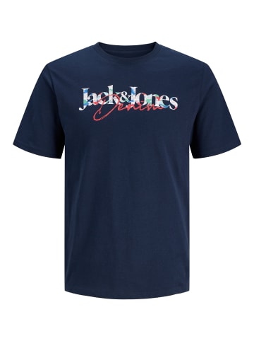 JACK & JONES PLUS T-shirt in Navy Blazer