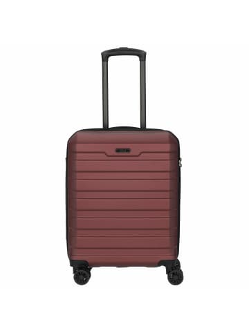 D&N Travel Line 2400 - 4-Rollen-Trolley S 54 cm in bordeaux