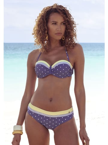 LASCANA Bikini-Hose in oliv-gelb bedruckt