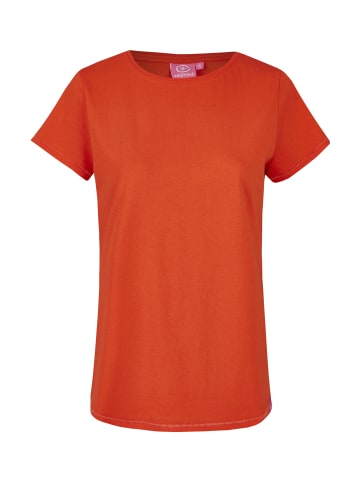 Salzhaut Rundhals T-Shirt für Damen in orange