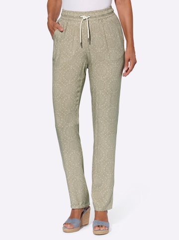 WITT WEIDEN Hose in schlamm-champagner-bedruckt