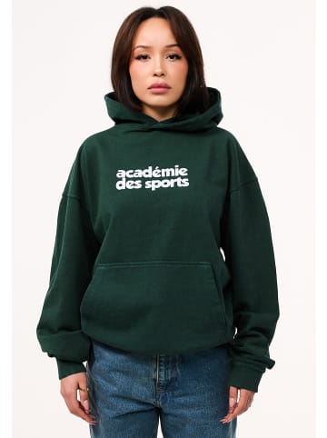 DAILY COTTON Kapuzenpullover - DCPERL Heavy Oversize Blanc Hoodie in Forest Green Washed