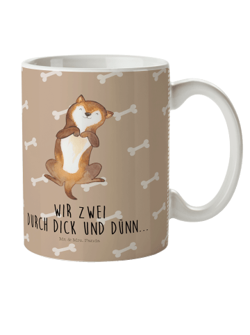 Mr. & Mrs. Panda Camping Tasse Hund Streicheln mit Spruch in Hundeglück