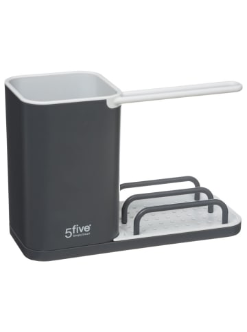 5five Simply Smart Küchenbehälter für Zubehör, Organizer in Schwarz, (B) 9 x (H) 15 x (L) 21 cm
