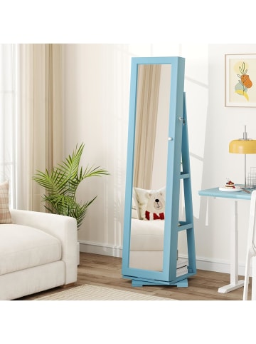 COSTWAY Schmuckaufbewahrung in Türkis