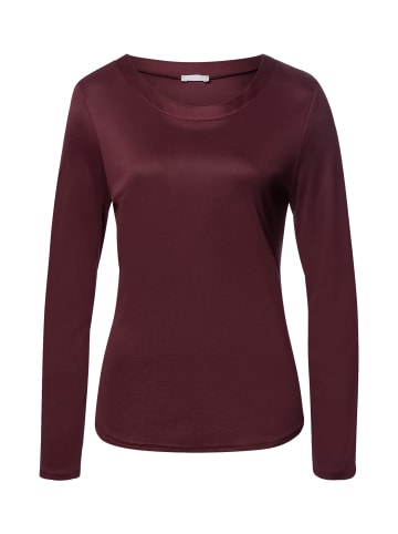 Hanro Pyjamaoberteil Grand Central in vivid brown