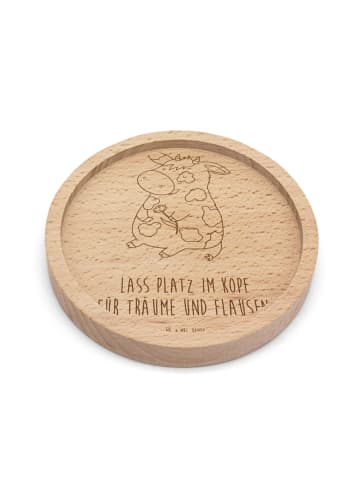 Mr. & Mrs. Panda Bierdeckel Kuh mit Spruch in Transparent