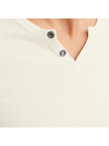 Jack and Jones 1er Pack JJESPLIT Neck Tee SS in Ivory
