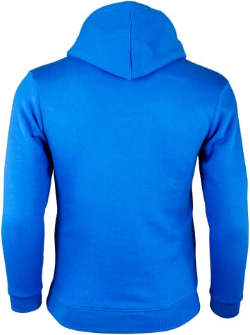 GUGGEN MOUNTAIN Kapuzenpullover Fleece Hoodie in Blau