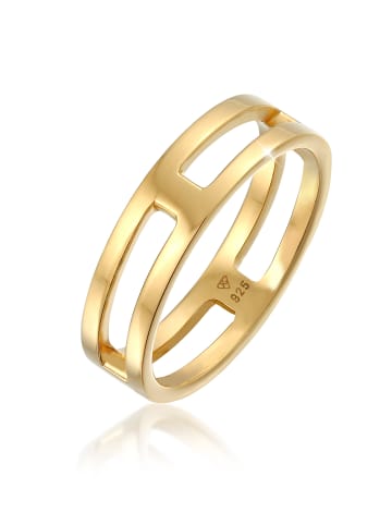 KUZZOI Ring 925 Sterling Silber in Gold