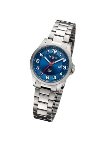 Regent Analog-Armbanduhr Regent Metallarmband silber mittel (ca. 31mm)