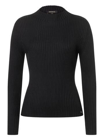 More & More Rippstrickpullover in black