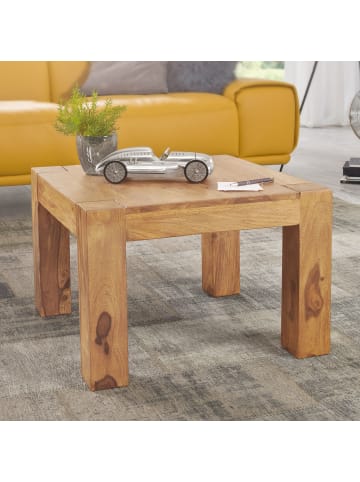 KADIMA DESIGN Couchtisch Massiv-Holz 60 cm breit Wohnzimmer-Tisch Design in Akazie