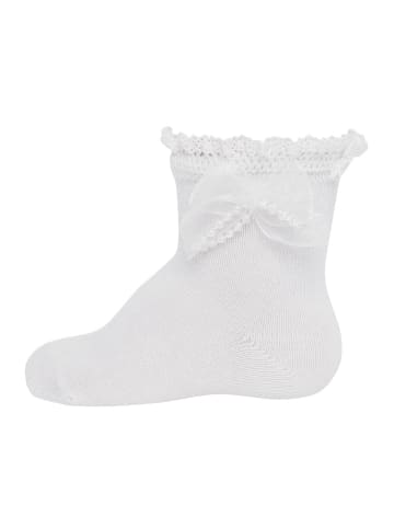 ewers 2er-Set Socken Taufsöckchen mit Spitze in weiß