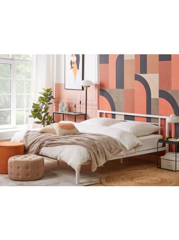 Beliani Doppelbett CUSSET in Weiß - (W) 187 x (H) 84 x (L) 209 cm