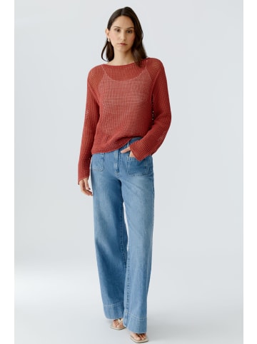 Oui Pullover in red pear