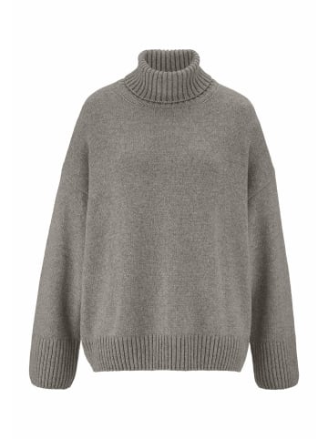 Hessnatur Hessnatur Strick Pullover Oversize aus Bio-Merinowolle mit Bio-Baumwolle in grau