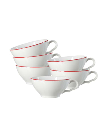 Ritzenhoff & Breker 6er Set Teetassen Ostfriese 100 ml in Rot