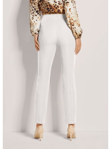 MADELEINE Slim Fit Stretchhose mit Biesen in wollweiß