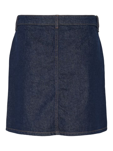 Pieces Minirock in Dark Blue Denim