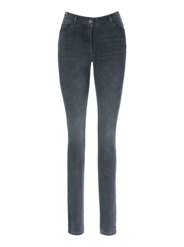 MADELEINE Enge Jeans mit Raffung in grey