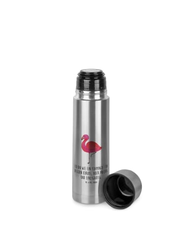 Mr. & Mrs. Panda Warmhaltekanne Flamingo Classic mit Spruch in Transparent