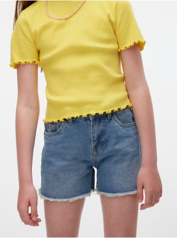 Vero Moda Girl Jeans-Shorts in Light Blue Denim
