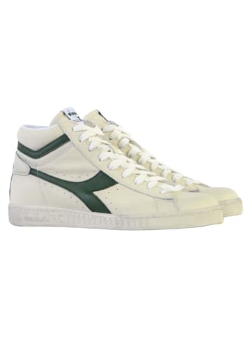 Diadora Game L High Waxed Schnür-Sneaker aus Leder Grün