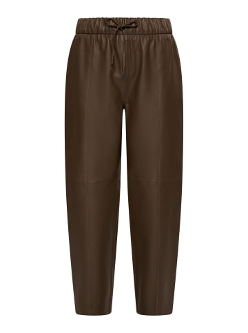 DreiMaster Vintage Lederhose in Taupe