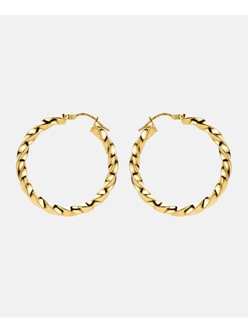 Vanlere Creolen aus 375 Gelbgold