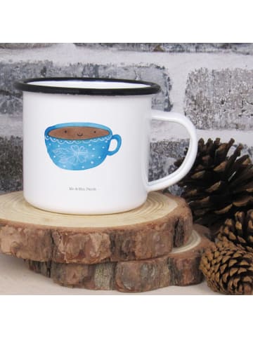 Mr. & Mrs. Panda Emaille Tasse Kaffee Tasse ohne Spruch in Weiß