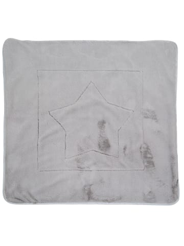 roba Babydecke 'Indibär' - 2-seitig aus Baumwolle / Plüsch - Braun / Weiß