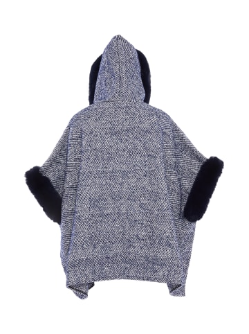 Usha Women Poncho in Marine