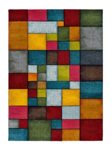 Atticgo Kurzflor-Teppich HARLEQUIN in mehrfarbig