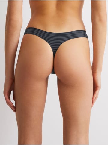 Marc O'Polo String Second Skin in anthracite stripe