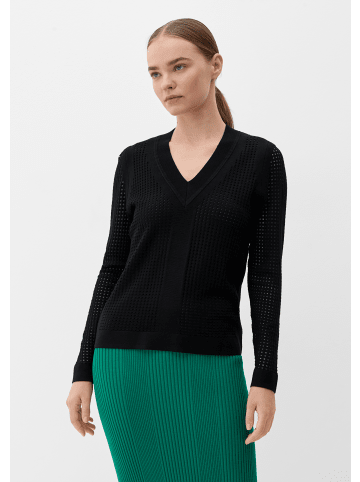 s.Oliver Strickpullover langarm in Schwarz