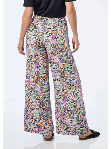 GOLDNER Kurzgröße:  Hose mit weitem Bein in bunt / gemustert
