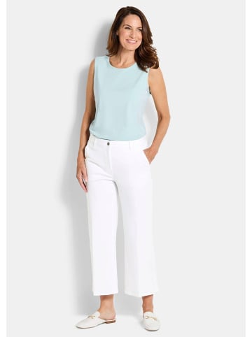 GOLDNER Weite 7/8-Jeans VERA mit Formbund in weiß