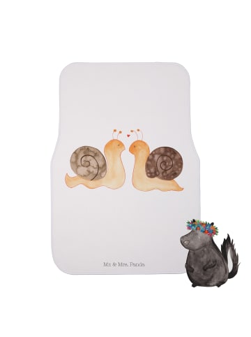 Mr. & Mrs. Panda Automatte Schnecken Liebe ohne Spruch in Weiß