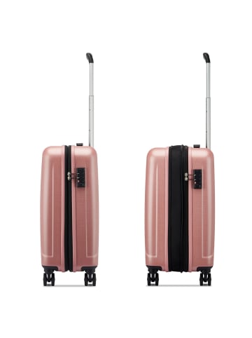 Roncato Kinetic 2.0 4 Rollen Kabinentrolley 55 cm mit Dehnfalte rosa antico