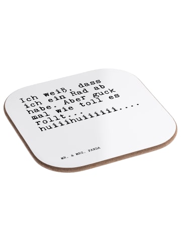 Mr. & Mrs. Panda gläseruntersetzer Ich weiß, dass ich... mit Spruch in Weiß